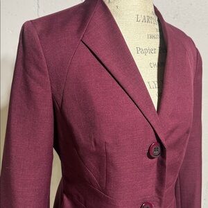 NWOT Black Label Women's Deep Burgundy Suit Jacket